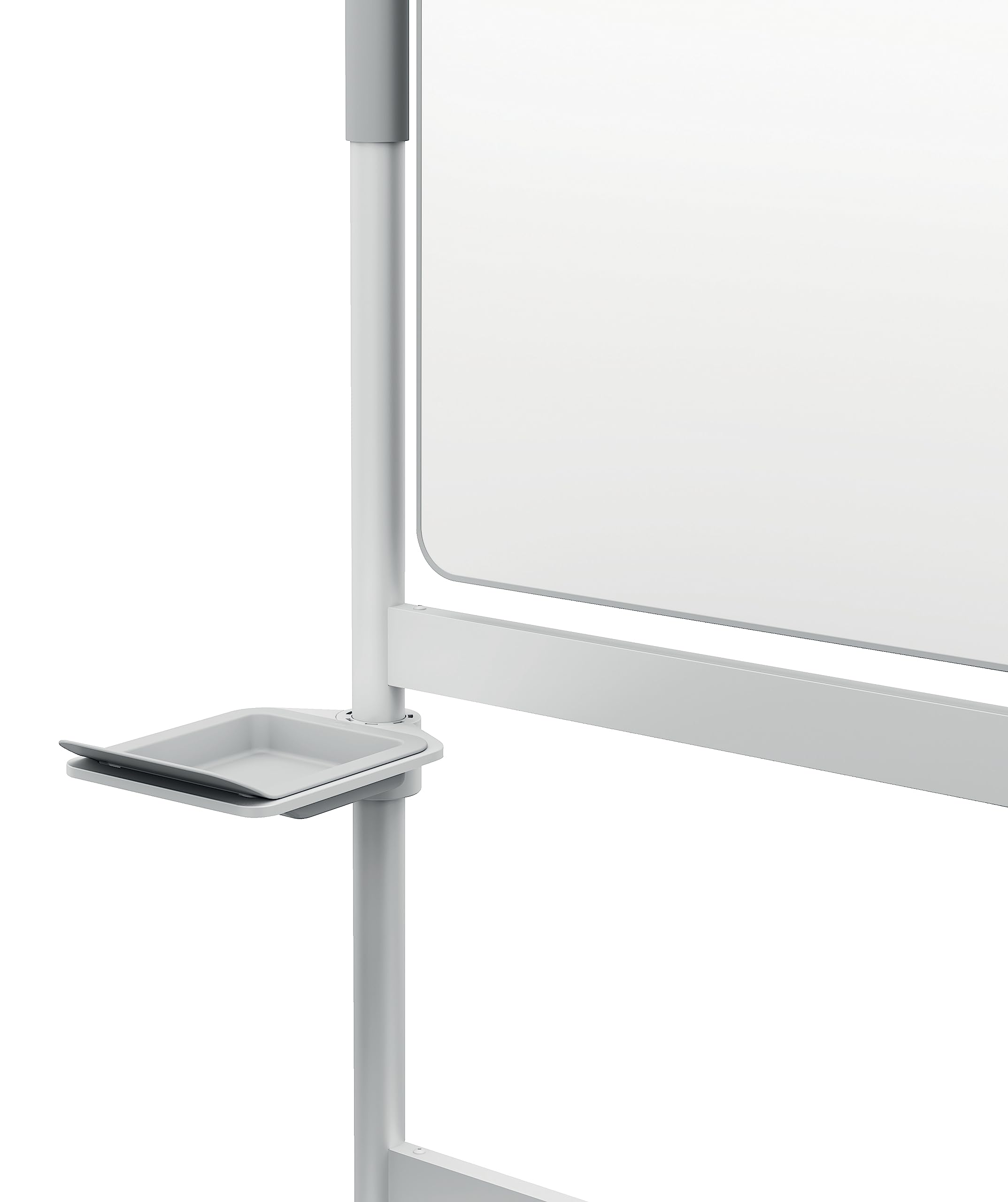 Nobo Move & Meet Doppelseitig drehbares Whiteboard, 1500 x 1200 mm, Pinnwand-Magnettafel mit Ständer & Trocken abwischbarer Oberfläche, 360° Horizontalem Schwenkpunkt & Zentralverriegelung, 1915645