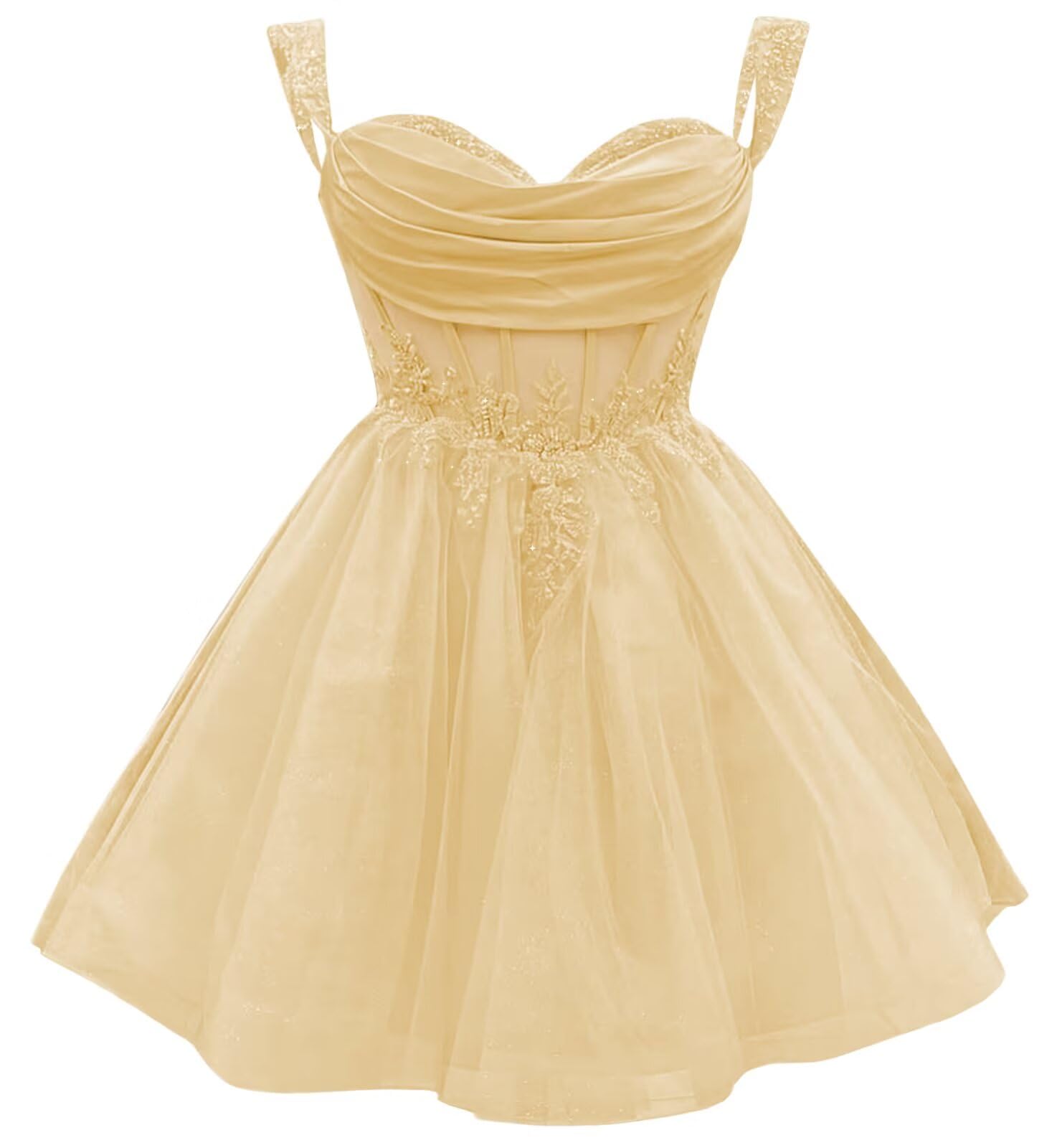 Youjiayi 3D Floral Short Homecoming Dress for Teens Sparkly Lace DAMA Dresses for Quinceanera Off Shoulder Beaded Ball Gown