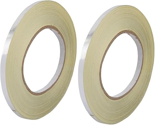 IIVVERR Cinta adhesiva a prueba de luz de 0.236 in de ancho, 164.0 ft de largo, tono plateado, para lámpara LED (2 unids 0.236 in de ancho 164.0 ft