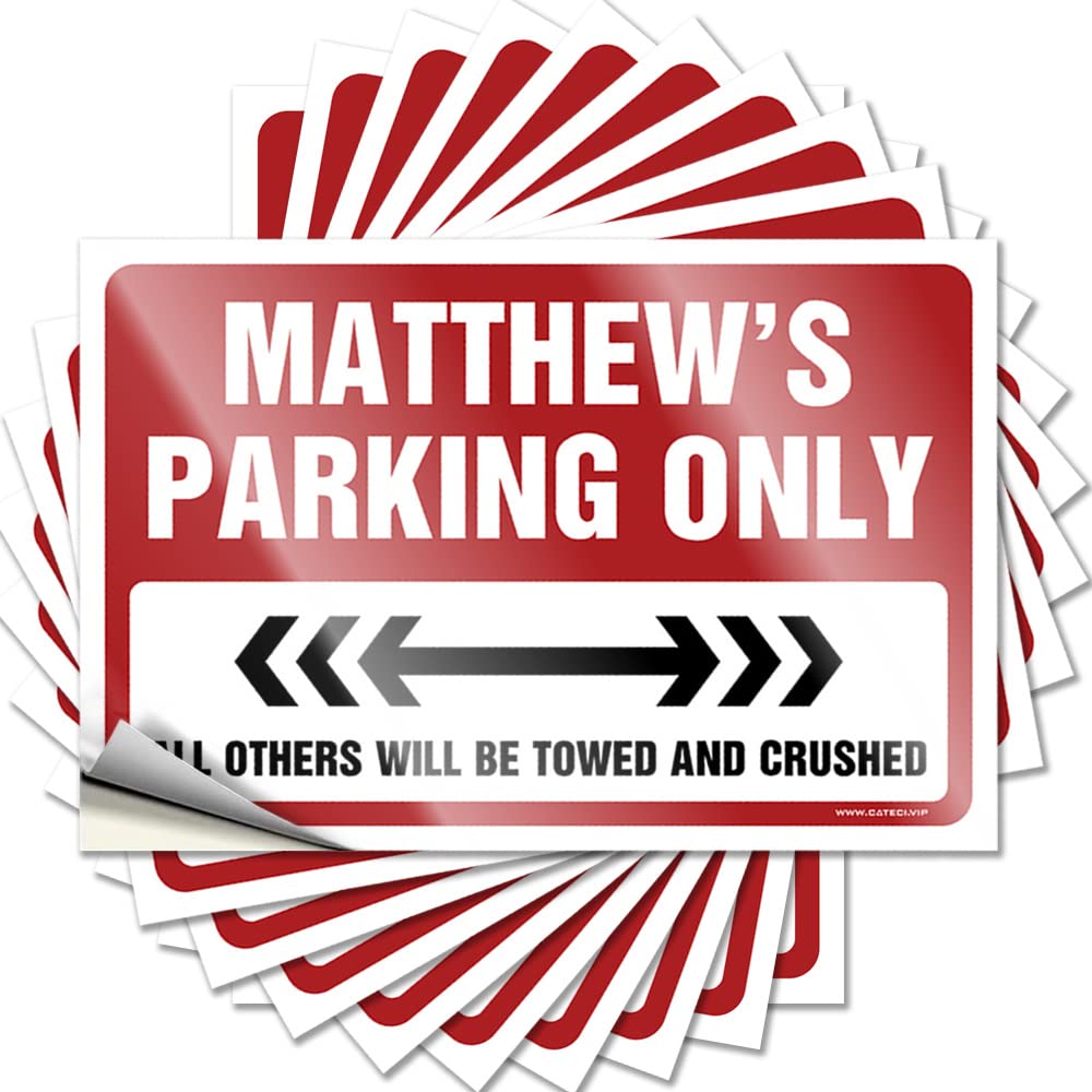 Matthew's Parking Only Tattoos Teen Self Adhesive | Scented Essentials Vinyl Sticker Pack for Skate(12X18CM)