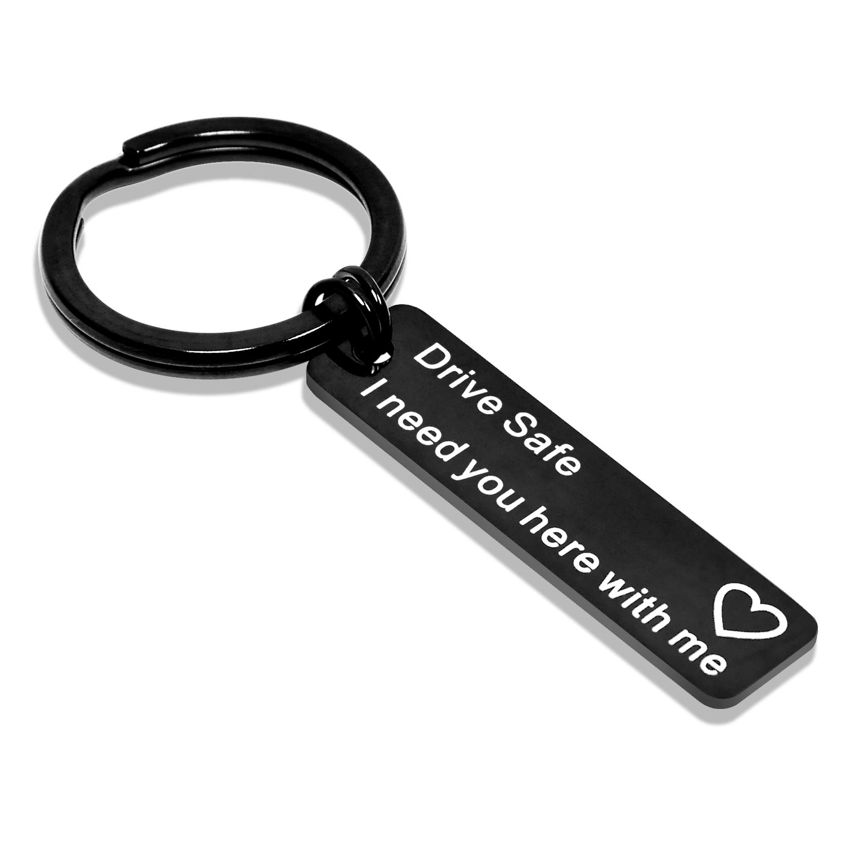 ElechobbyDrive Safe Keychain I Need You Here With Me Gifts for Husband Dad Boyfriend