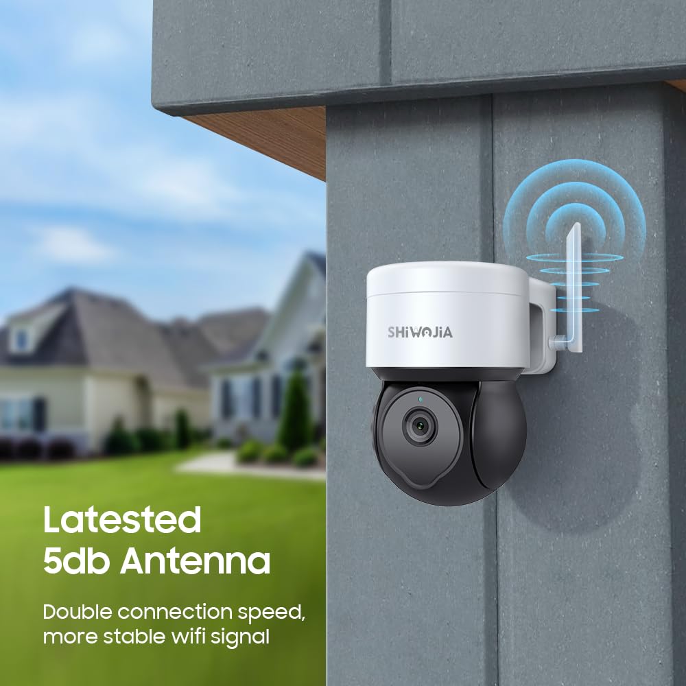 ANRAN 4MP FHD Kit Telecamera WiFi Esterno Senza Fili, 360° PTZ Set 2