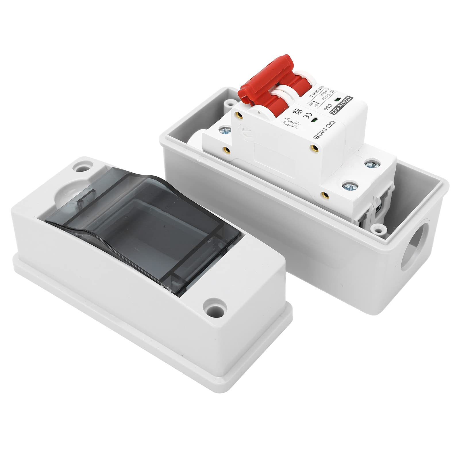 Caja combinadora fotovoltaica solar con disyuntor DC 2p 50A, interruptor aislante en miniatura, resistente a la intemperie IP65, eficaz para la rejilla del panel solar - conectado y apagado