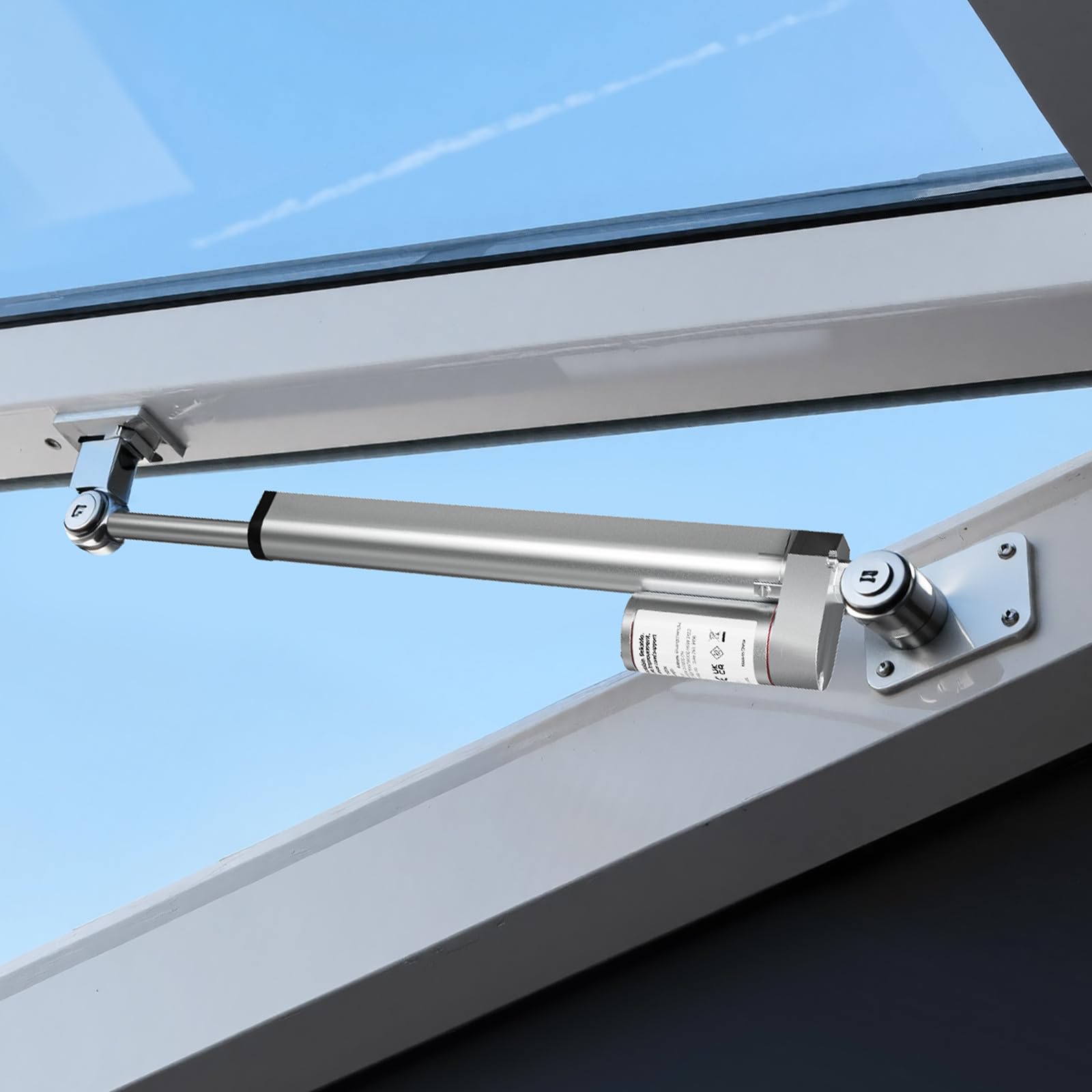 VEVOR Actuador Lineal 12 V, 203,2 mm, con 15 mm/s y 1000 N de Velocidad, Protección IP54 y Soporte de Montaje para Escritorios Elevadores, Sillones Reclinables y Abridores de Ventanas y Puertas