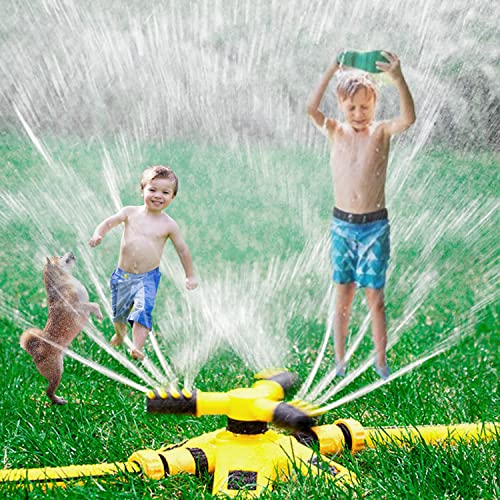 Water Sprinkler For Kids, Splashing Water Play Backyard Games, Summer Fun Outdoor Activities For Kids And Dog #TOP1