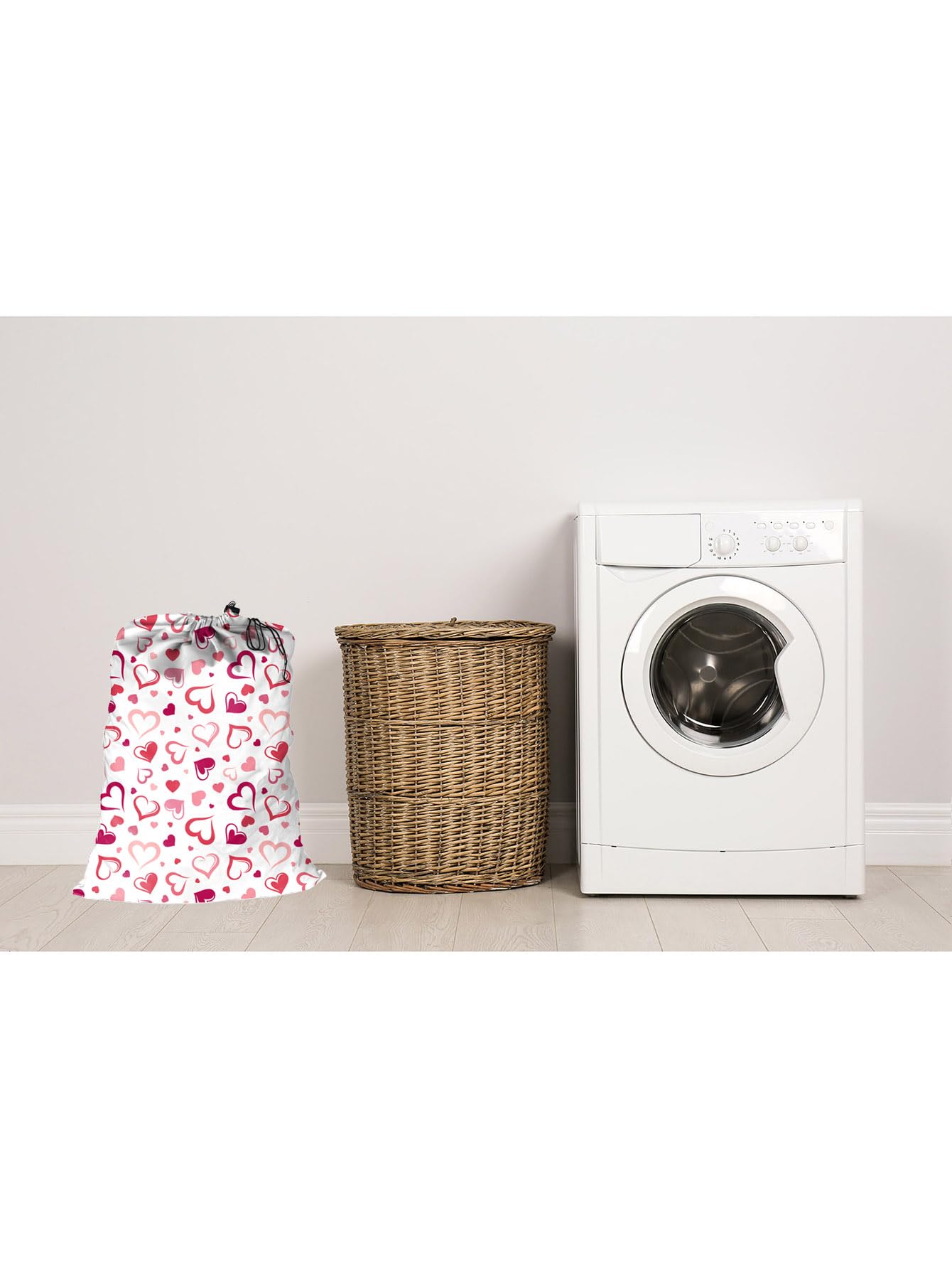 Maishijie 2 Pack Cotton Canvas Heavy Duty Laundry Bag, 17.7”x 25.6", Highly Durable,Toys Storage Bag, Dirty Clothes Bag - Image 3