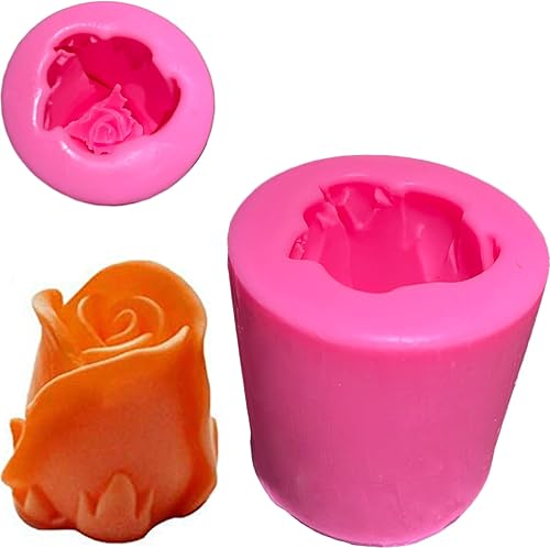 Moldes de silicona para jabón de flores de rosas florecidas, flores 3D hechas a mano, molde para derretir dulces, herramientas para hacer galletas