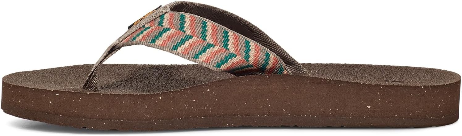 Teva Women's Reflip Sandal, Retro Geometric Neutral, 9