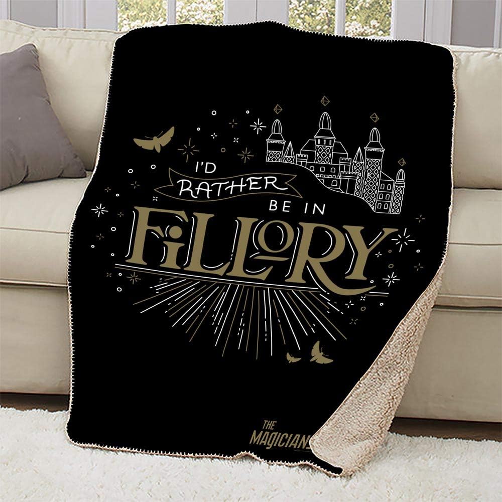 The Magicians I'd Rather be in Fillory Sherpa Blanket - Officially Licensed-50 x 60"