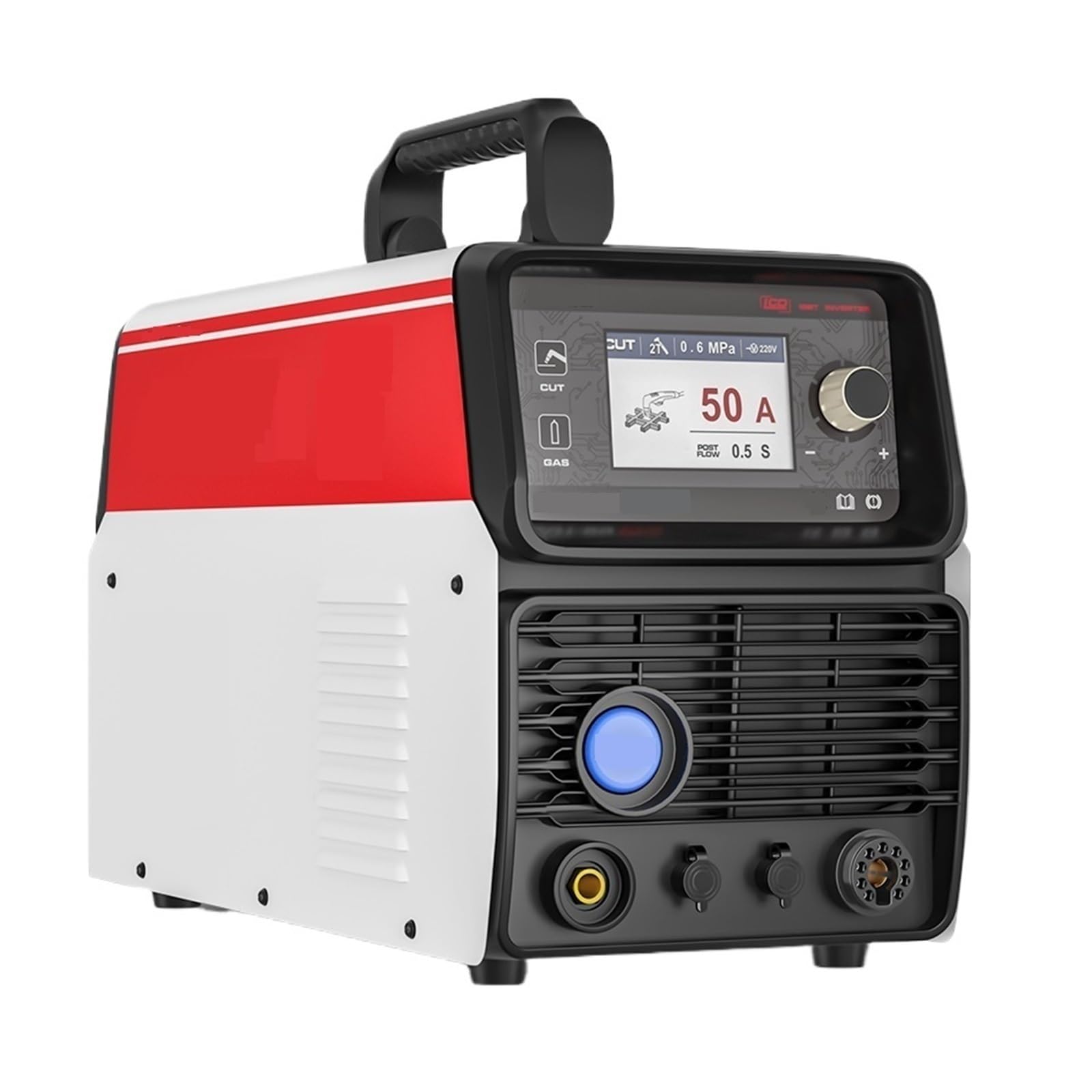 Qaxrzcucd One Color Cnc Plasma Cutter Non-Hf Pilot Arc Cutting Machine Work With Table Metal Easy To Cut, Powerful Operation(With Straight Torch)