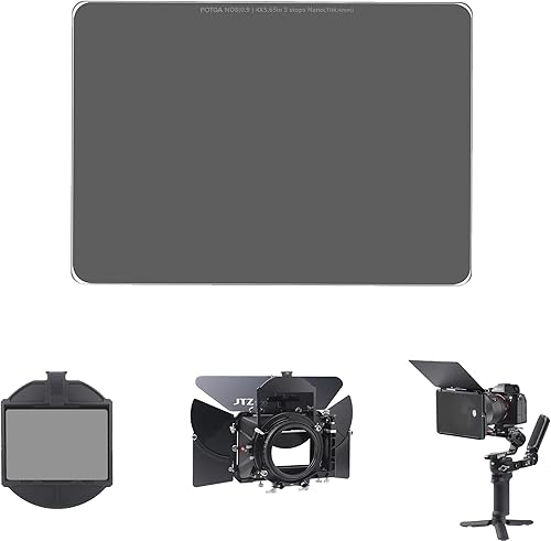 Fotga Pro Glass Cine 4X5.65 ND8 0.9 Filtro de densidad neutra de vidrio 3 paradas MC Nano Recubrimiento Filtro ND de 0.157 in de grosor para lente
