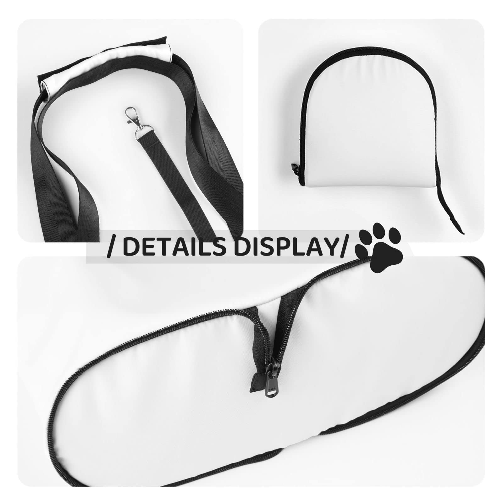 Sac à bandoulière portable pour petit chat et chien, sac fourre-tout de voyage pliable, sac de transport pour chiot pour transport en avion, bus, métro (petites fleurs)