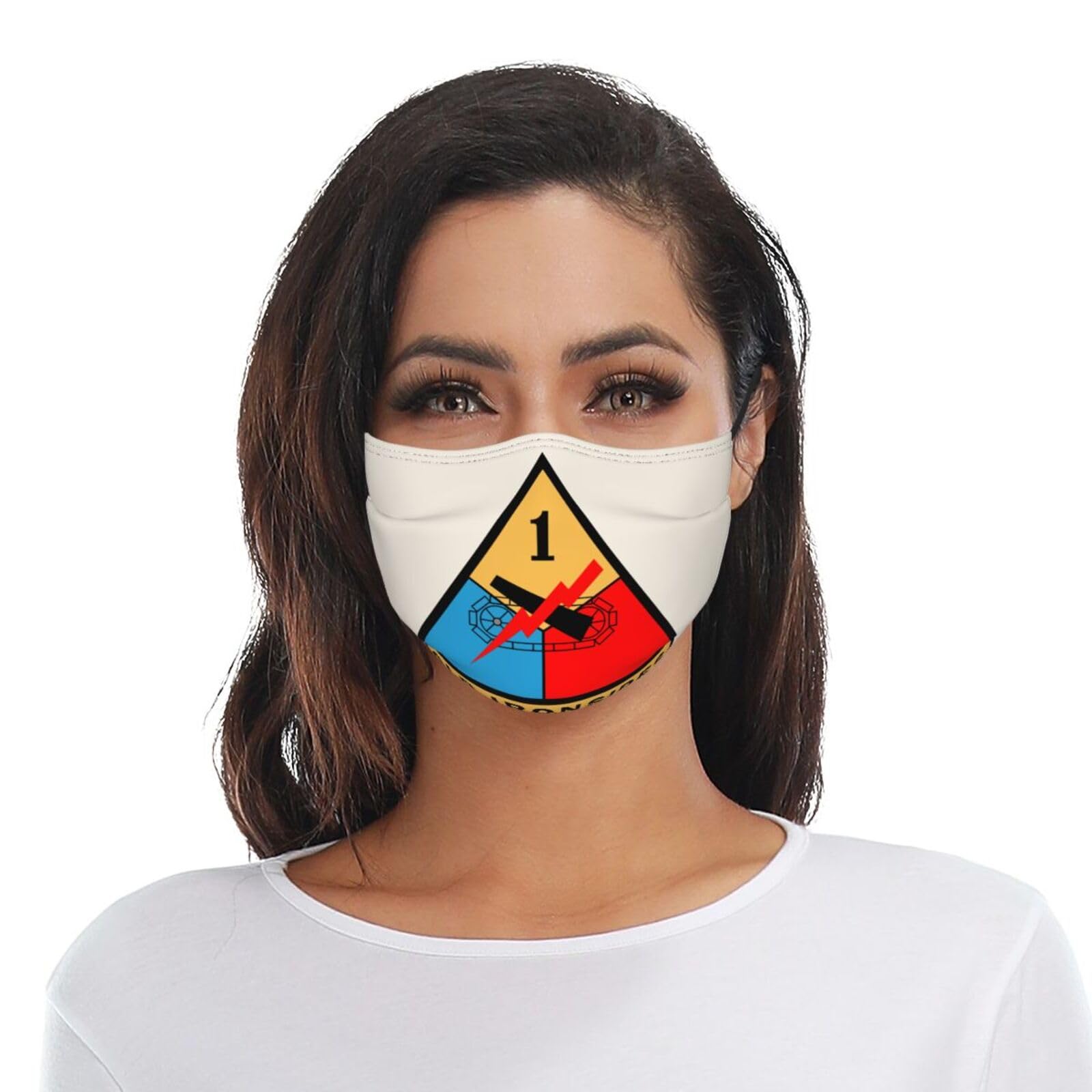 US Army 1st Armored Division Adult Dust Mask Adjustable Dust Face with 2 Filter83