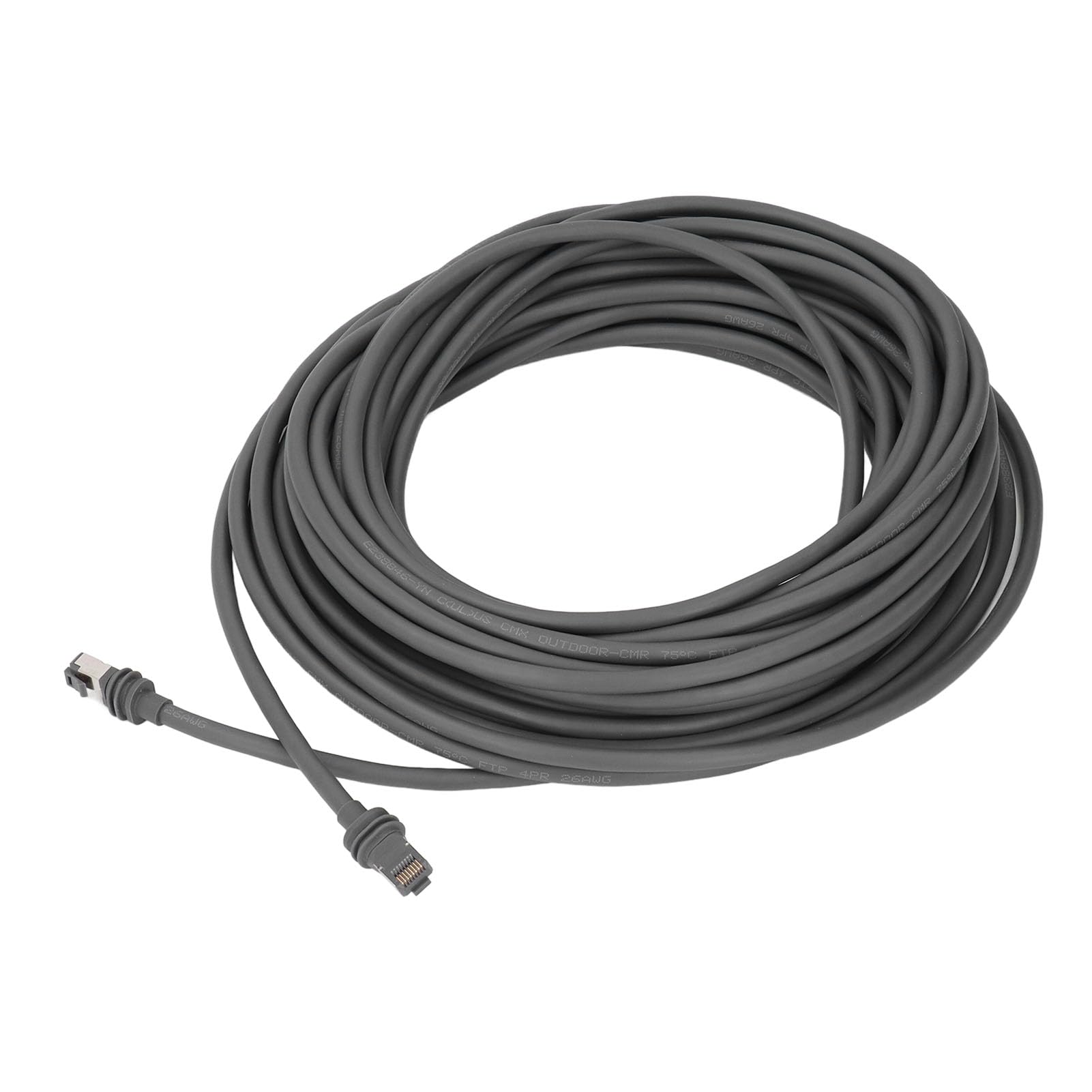 Cable de extensión de satélite rectangular de 30 pies con protección impermeable y velocidad rápida de 2000 Mbps para streaming al aire libre