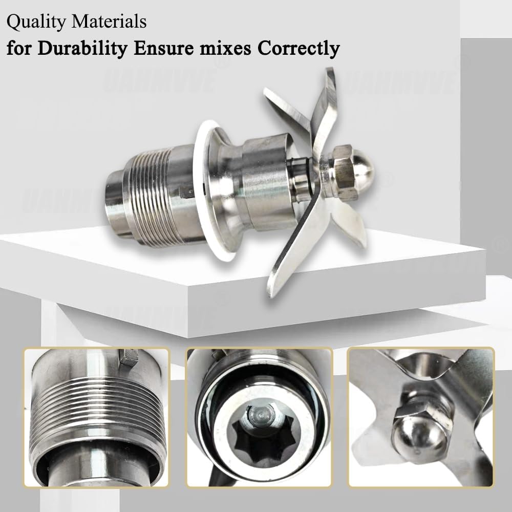 502977 Cutting Blade Assembly Replacement for Commercial Blender Models CB6 CB10 CB15 - Premium Stainless Steel 502977 Compatible Part, Tool-Free Installation