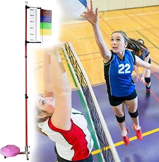 Vertical Jump Tester with Colored Vanes, Gym Wall Mounted Vertical Jump Trainer for Basketball, Vertical Jump Measurement Tool Stick Pole