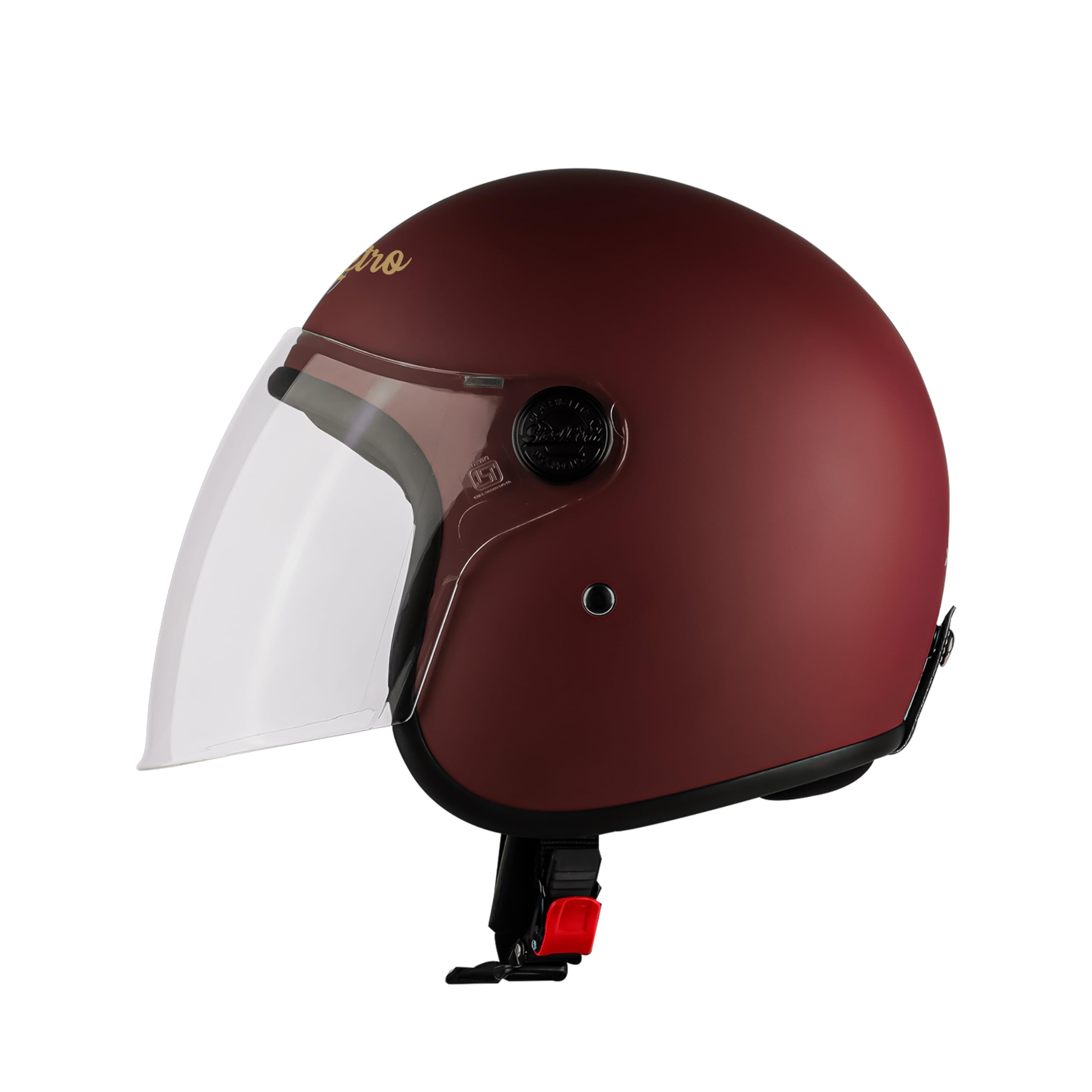 Steelbird SBH-56 Retro ISI Certified Open Face Helmet for Men and Women-picture-19