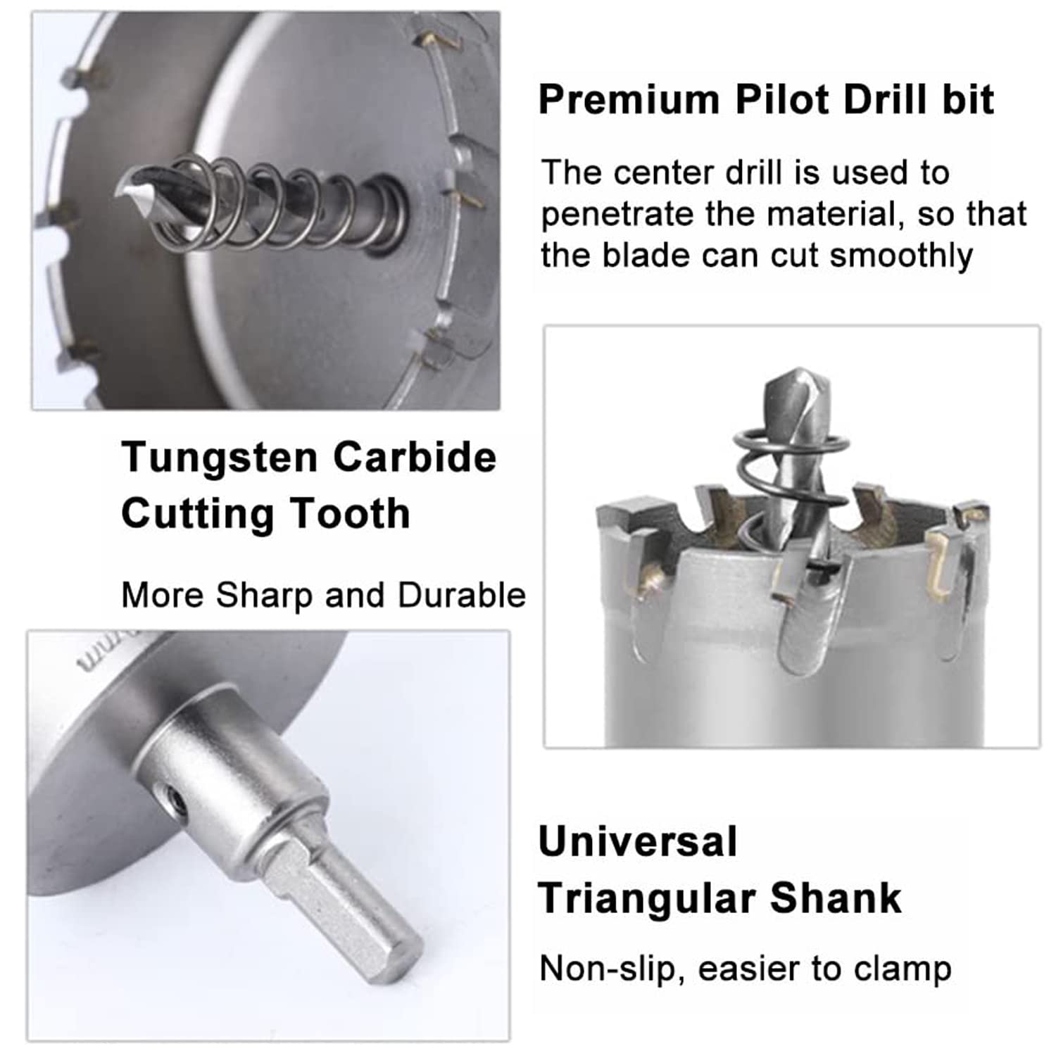 Zestaw 23 otwornic z twardego metalu 16 mm - 100 mm TCT otwornice z twardego metalu ze stali nierdzewnej, do otwornic do metalu, do stali nierdzewnej, żelaza, miedzi