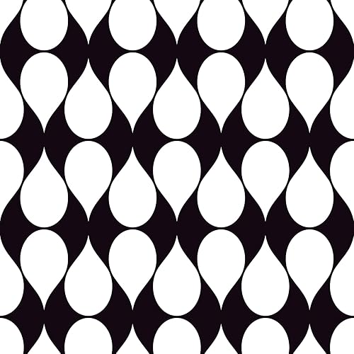 Miniatura 18 de FLFK Papel tapiz bohemio para despegar y pegar, removible con rayas onduladas para sala de estar, dormitorio, cocina, oficina, decoración de