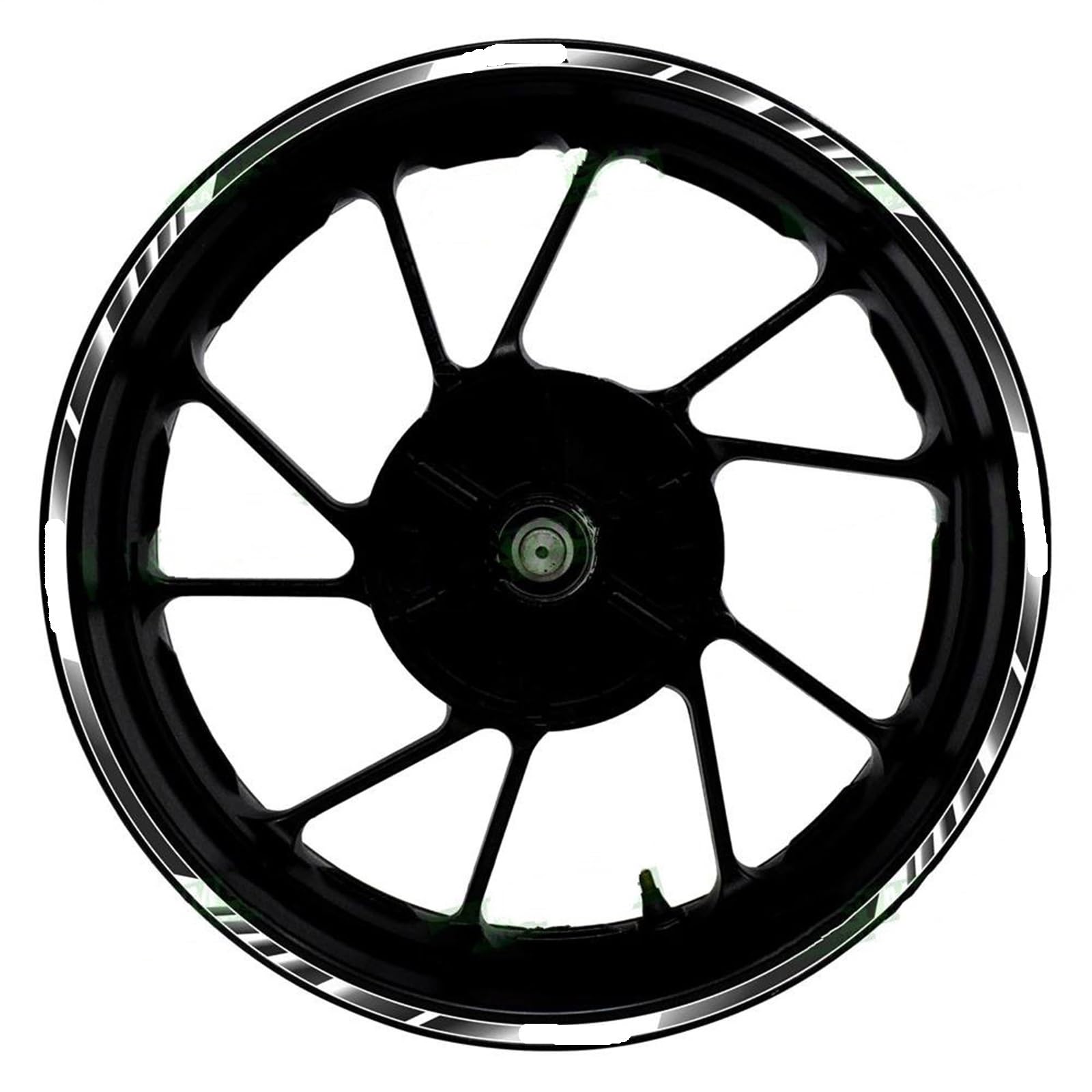 Motorcycle Wheel Sticker Decal for Kawasaki for NINJA650 for Ninja 650 Motorcycle 17 Inch Front and Rear Wheel Decals Reflective Rim Stripe Stickers(010)