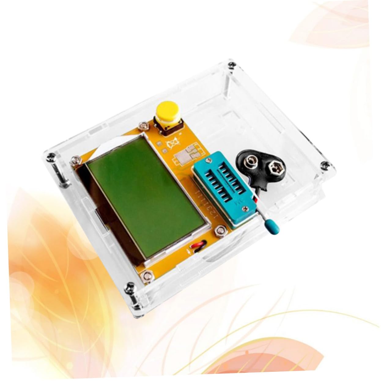 Gatuida 1juego Medidor Digital De Inductancia y Resistencia Función De Autocalibración y Detección De Componentes Electrónicos Para Técnicos y Electrónica