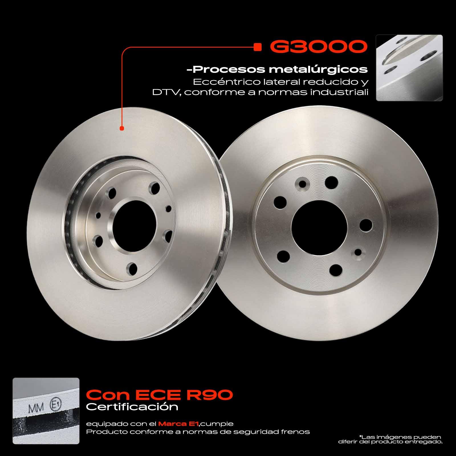 Frankberg 2 discos de freno delanteros ventilados ⌀296 mm 4204211800 | Compatible con: C.a.p.t.u.r II HF, M.e.g.a.n.e IV Hatchback B9A/M/N, K.a.n.g.o.o III Furgoneta/Monovolumen