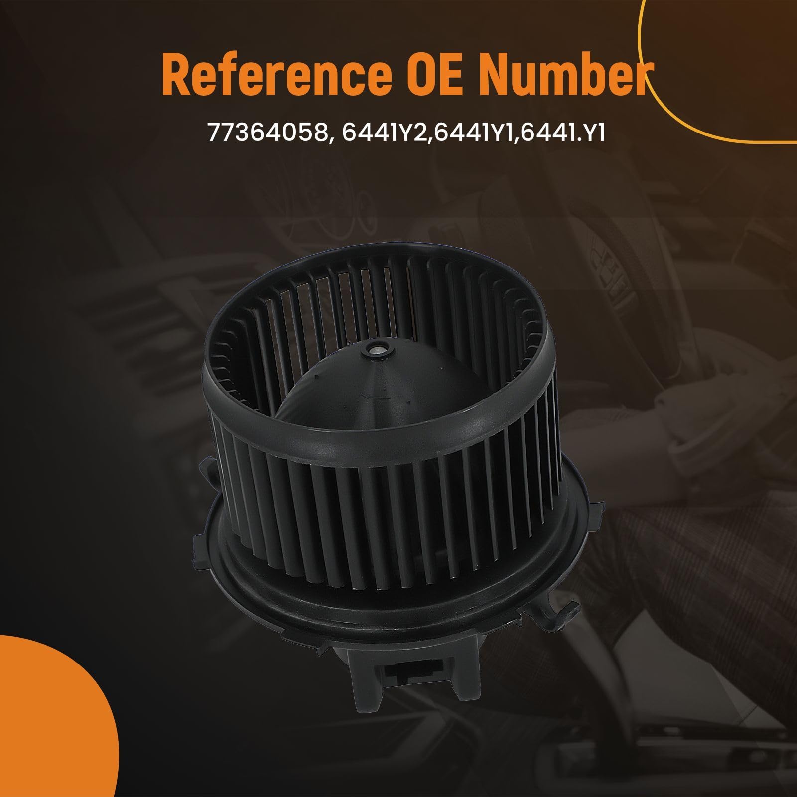 maXpeedingrods Moteur de ventilateur de chauffage pour Citroën Jumper pour Fiat Ducato pour Peugeot Boxer 2006-2020 Moteur de ventilateur intérieur 77364058 6441Y2