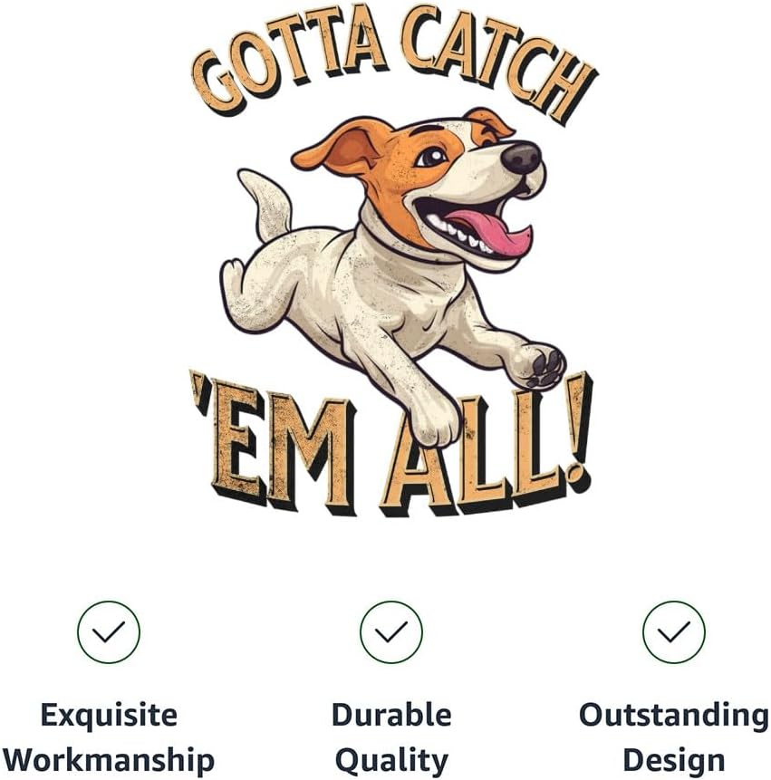 Gotta Catch 'em All Dog Hoodie with Pocket - Dog Apparel - Gifts for Squirrel Lovers - Gray, L
