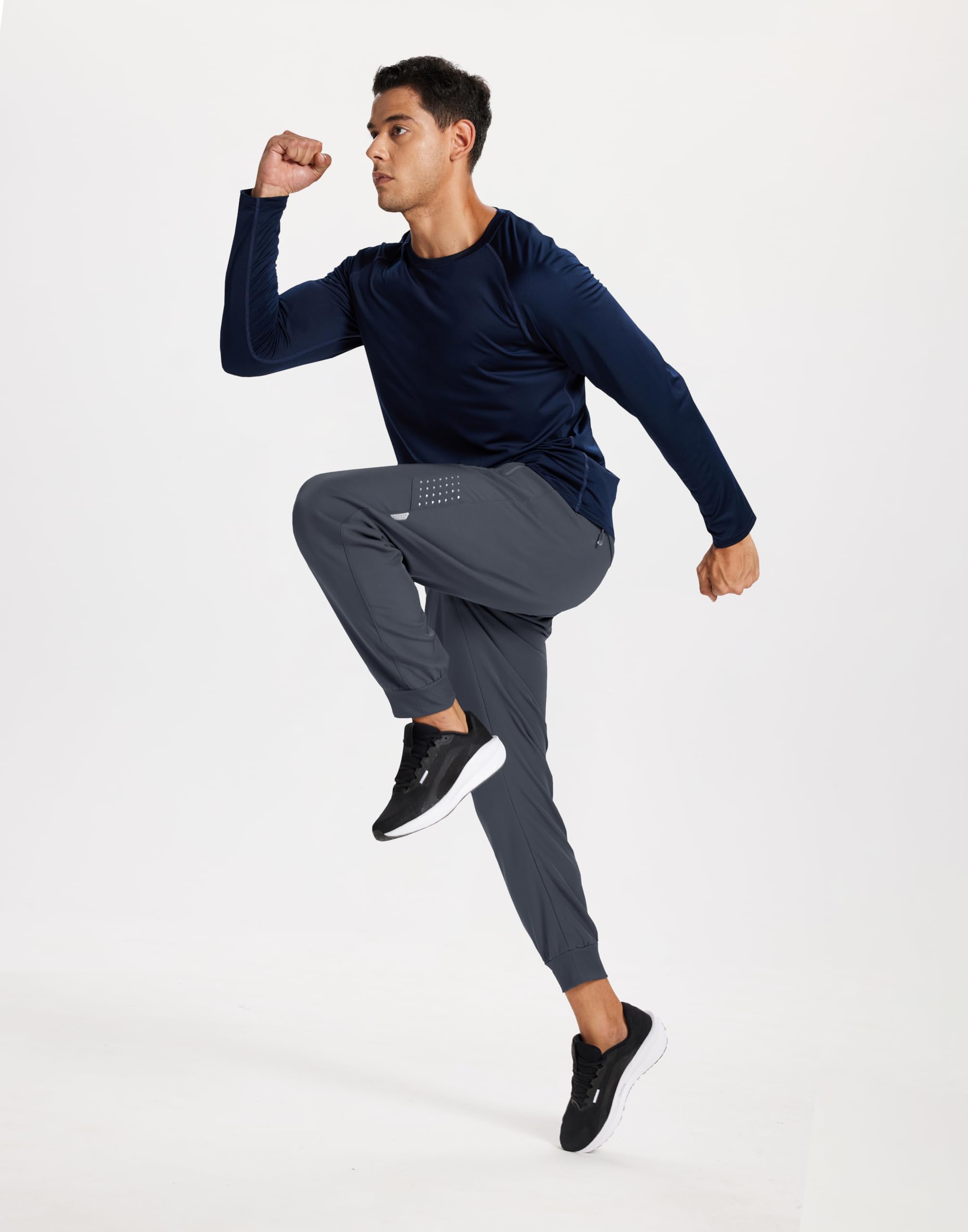 INYOTRAK Men's Fleece Joggers Athletic Winter Warm Sweatpants Workout Gym Running Active Track Pants - image 6