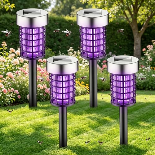 Image of 2026 New Solar Bug Zapper Outdoor Mosquito Zapper 4 Pack