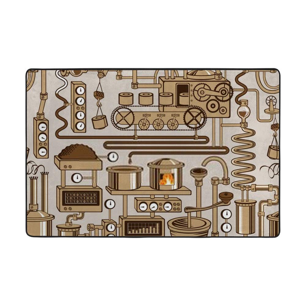 Tapis industriel salon anti-froid velours corail Ruchen