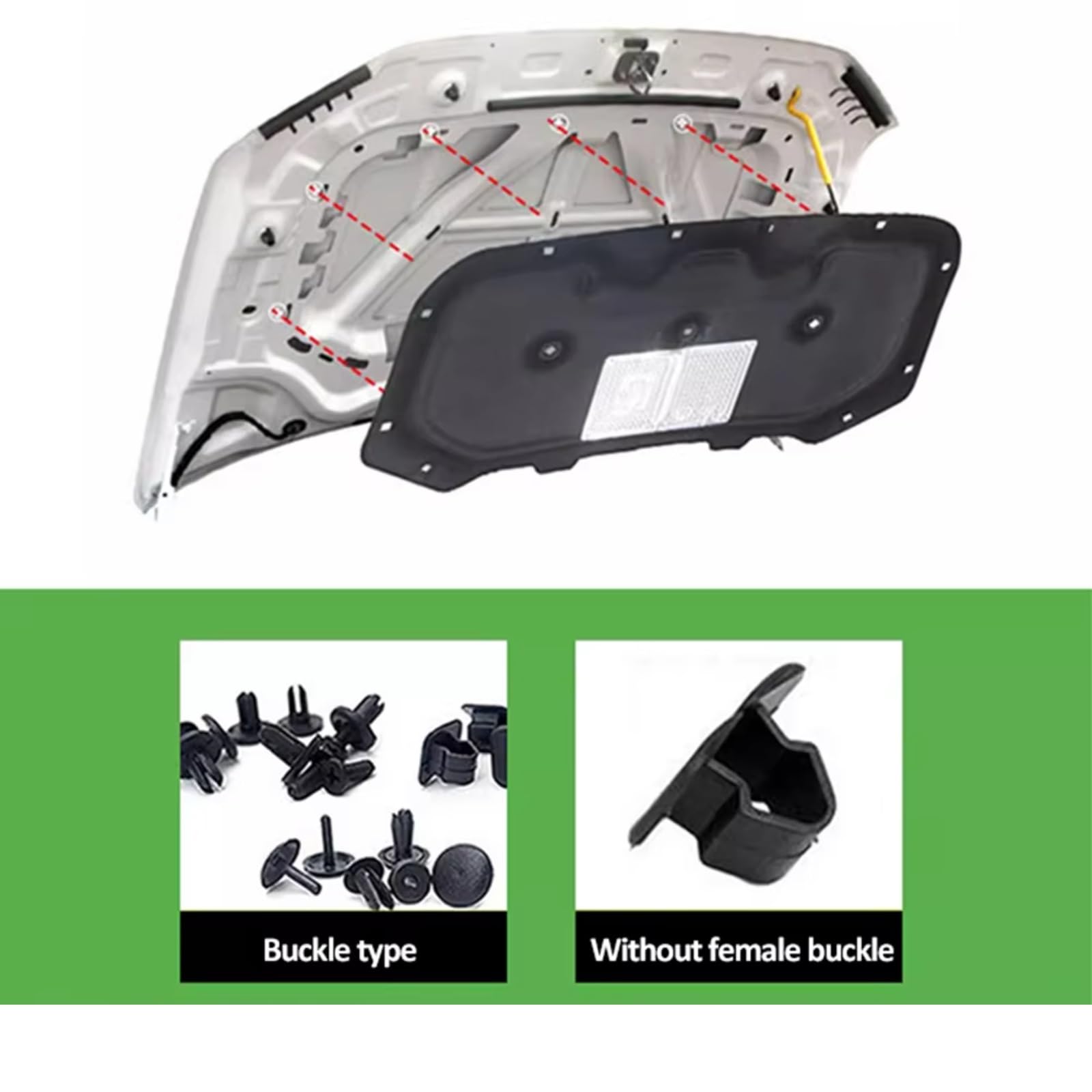 Componenti Vano Motore Auto Cappuccio Isolante Motore Pad Cotone Copertura Insonorizzata Calore Zerbino Compatibile Con Hyundai Per Sonata Per I45 2010 2011 2012 2013 2014
