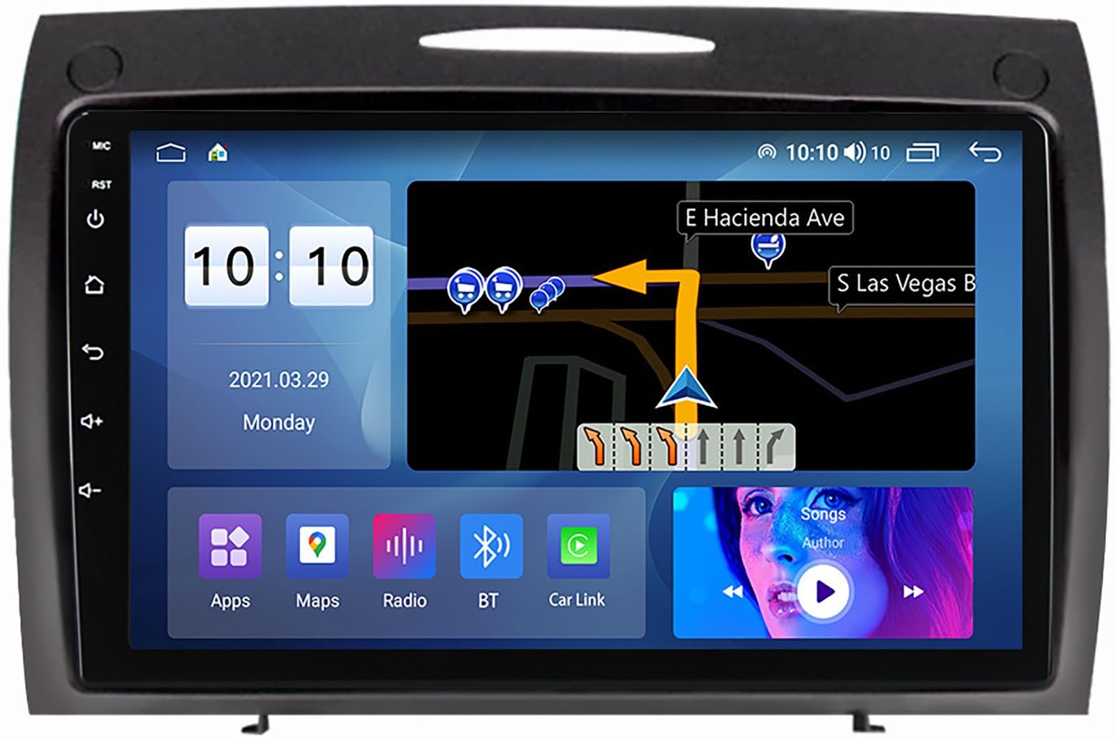 Autoradio 2 DIN Android 12.0 avec DSP et DAB+ pour Benz SLK de 2004 à 2011 M400S