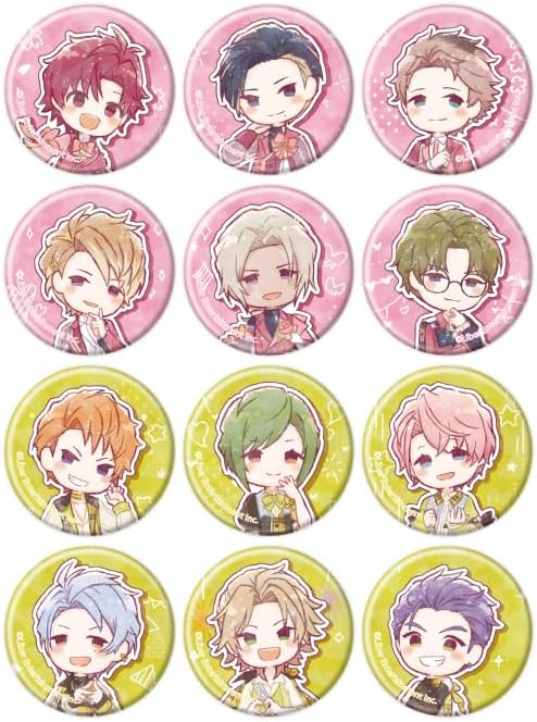 A3! 01 Spring & Summer Set [Graph Art Illustration] Hologram Can Badge [57mm] Complete Set of 12 Box