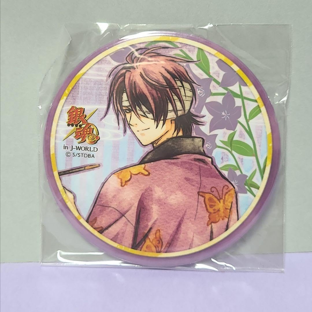銀魂 神楽 ロングスクエア缶バッジ 花鳥風月 J-WORLD 銀魂 in J-WORLD 花鳥風月 和風缶バッジ ロング缶バッジ 2点