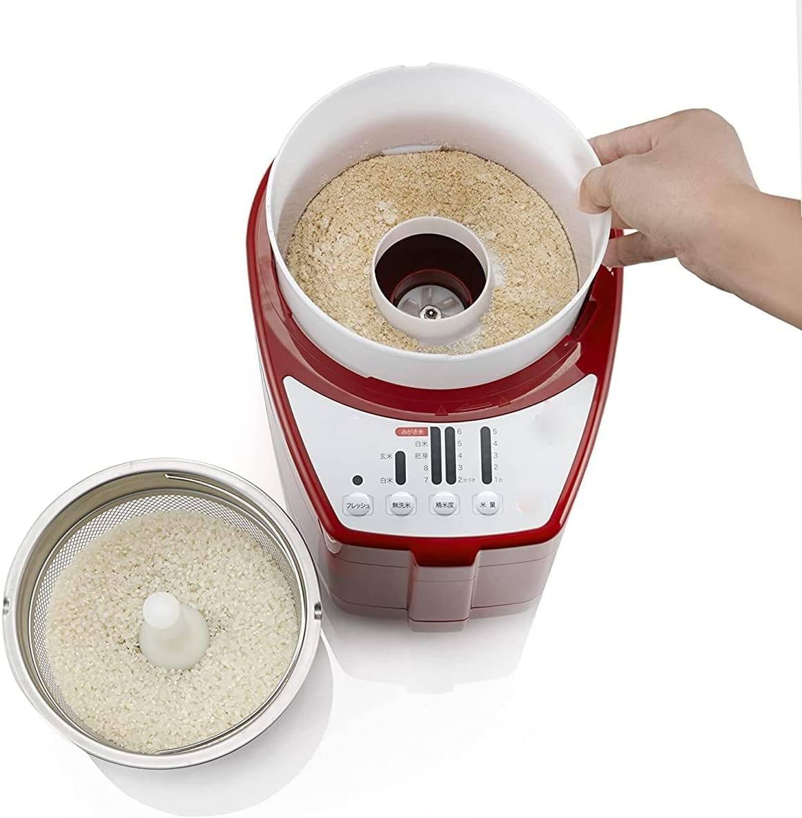 Amazon | 家庭用精米機 レッド | ノーブランド品 | 精米器 Amazon | 家庭用精米機 レッド | ノーブランド品 | 精米器