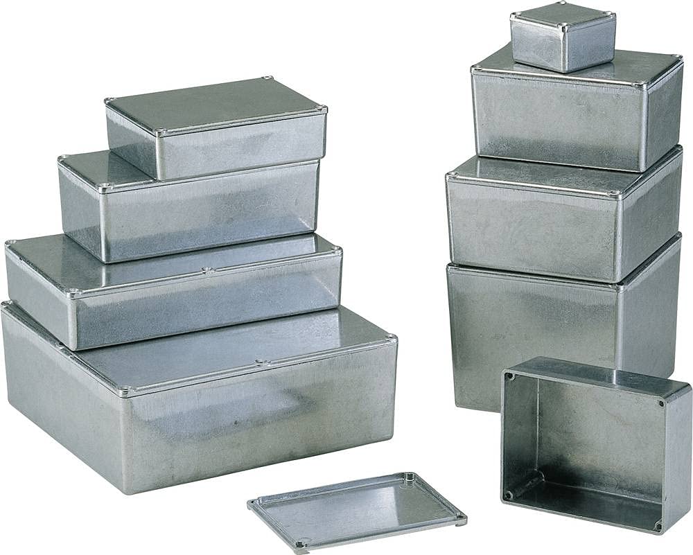 Boîtier aluminium G0477 187 x 118 x 38 mm boîtier électronique alliage métallique naturel pour circuit
