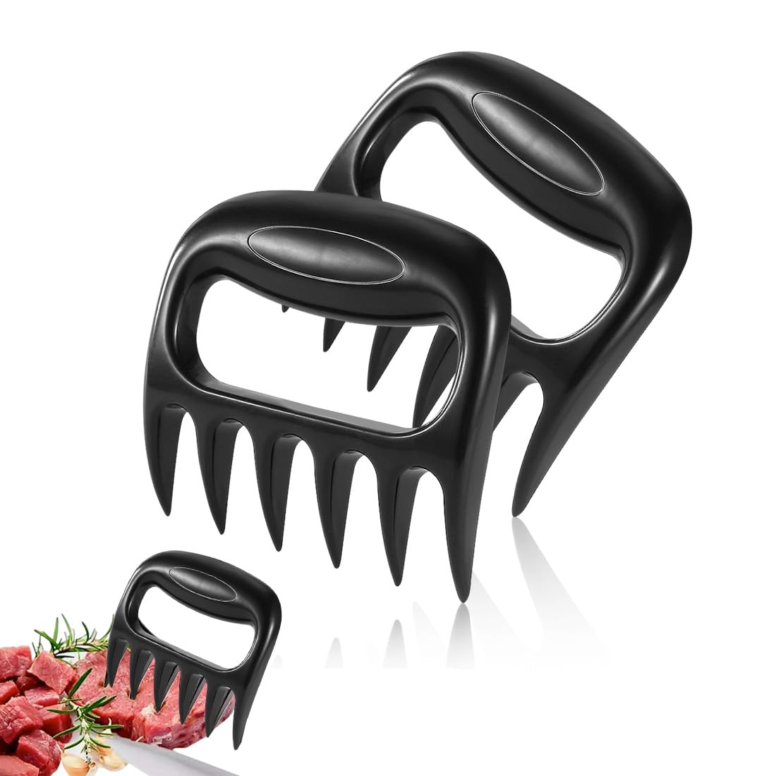 SULIUDAJI 2 Pezzi Pulled Pork Claws, Meat Claws, Claws Bbq Fork Bbq Bbq Meat Claws For Chopping And Stirring, Pork Chopping Chicken