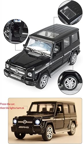 Miniatura 4 de Aleación coleccionable G65 modelo de coche de juguete, vehículo fundido a presión con luces y sonido