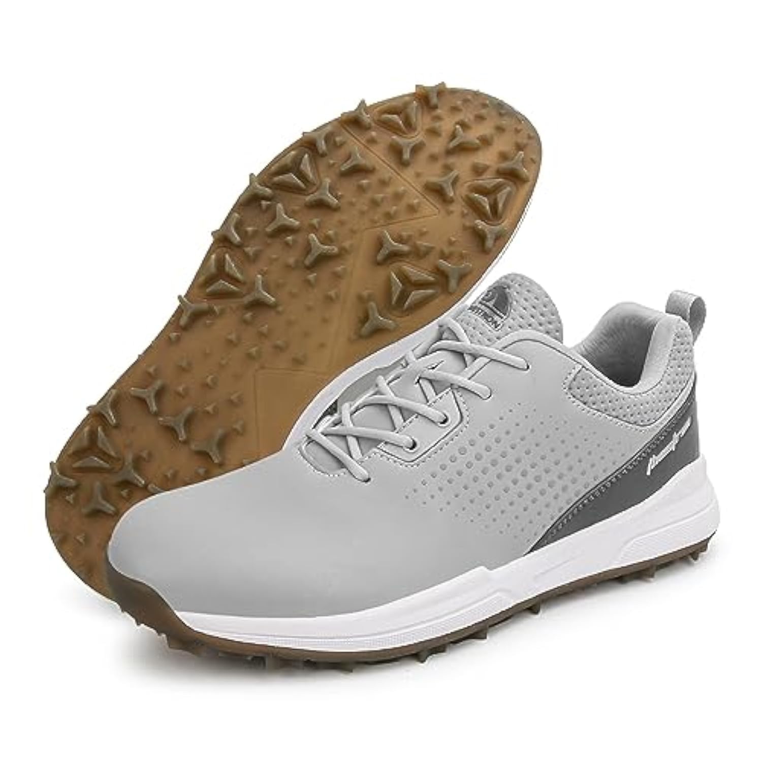 Zapatos De Golf para Hombre, Zapatillas De Deporte De Golf Transpirables, Zapatillas De Deporte Clásicas Antideslizantes para Exteriores, Botas De Golf con Sin Clavos