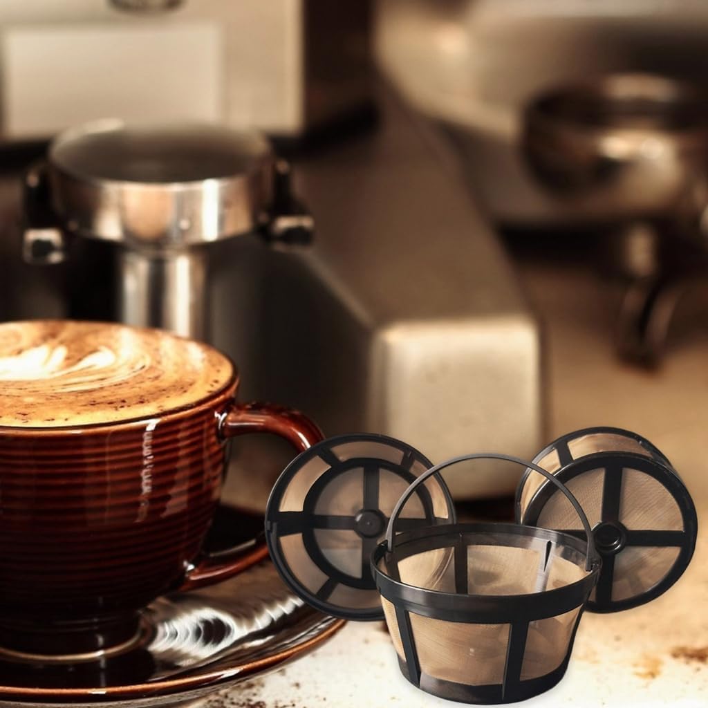 Generic Round Coffee Machine Filter 10 12 Cup Capacity User friendly Nonrust Steel Design Quick Brews