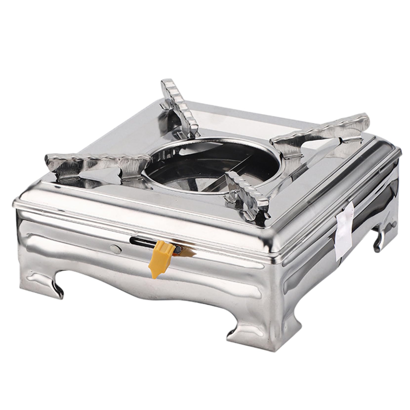 Stainless Steel Portable Alcohol Stove – Thickened Non-Slip Camping Stove for Emergencies Tailgating Hiking Travel, 7.9x3.7 Inch