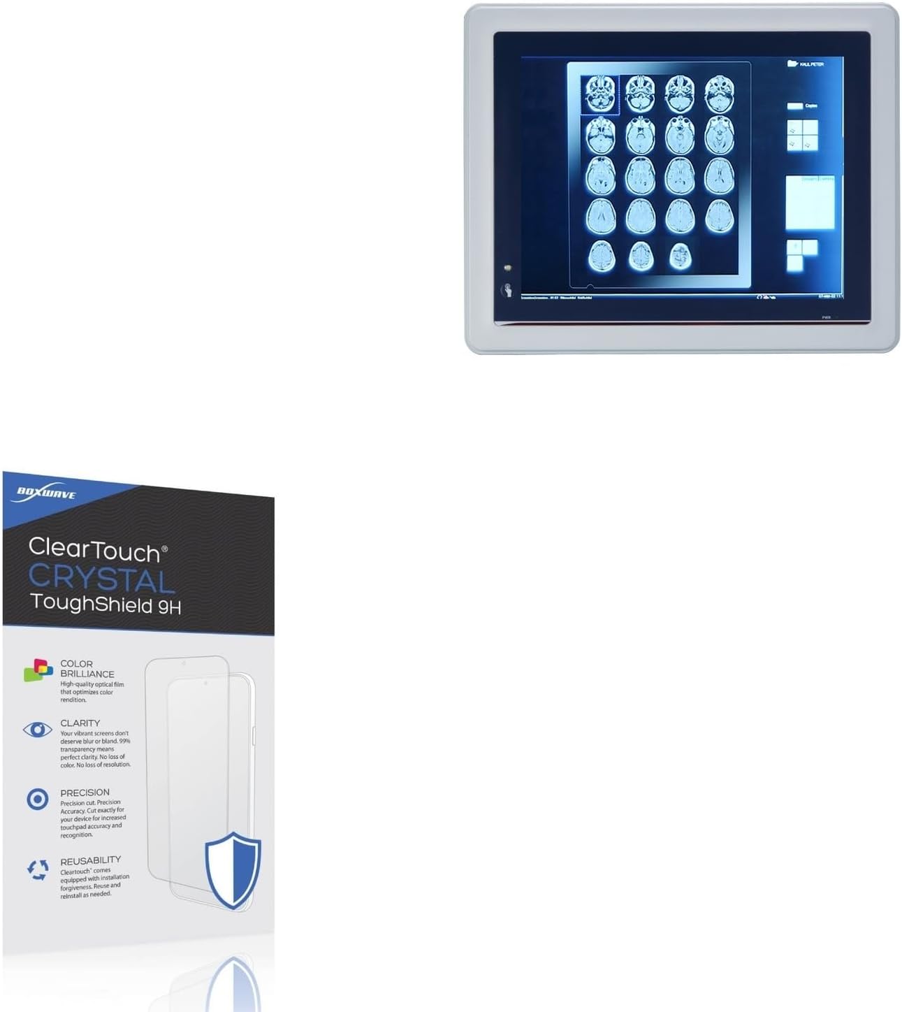 BoxWave Screen Protector Compatible with BSI Computer MPC102-845 - ClearTouch Crystal ToughShield 9H (2-Pack), Clear 9H Tough Flexible Film Screen Protector