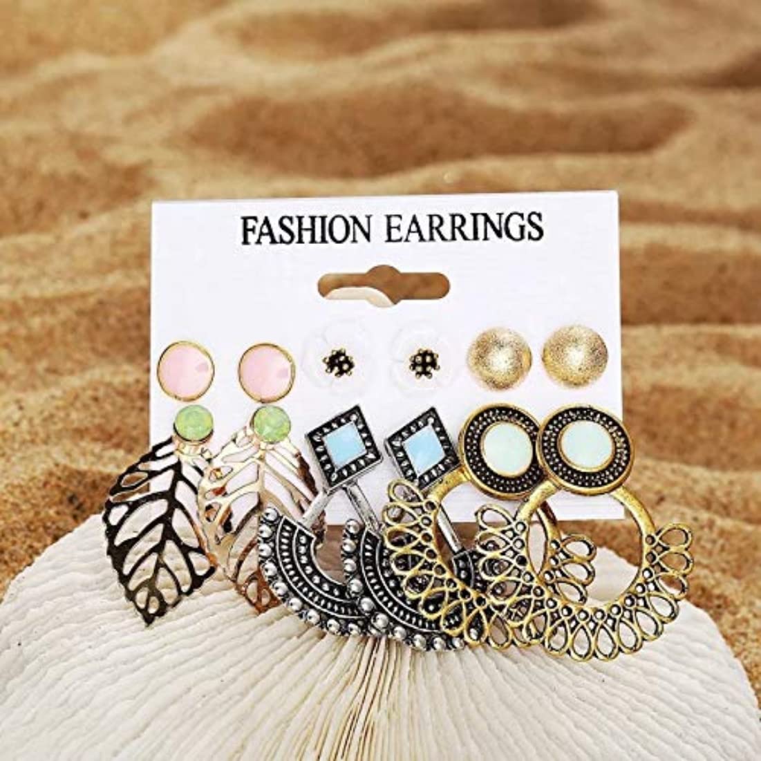 Elegant Plated Necklace and Earrings Combo Set