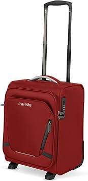 Travelite Jetpack Carry-On Trolley with 2 Wheels, Hand Luggage 40 cm, red, Handgepack 40cm, On-board trolley with 2 wheels