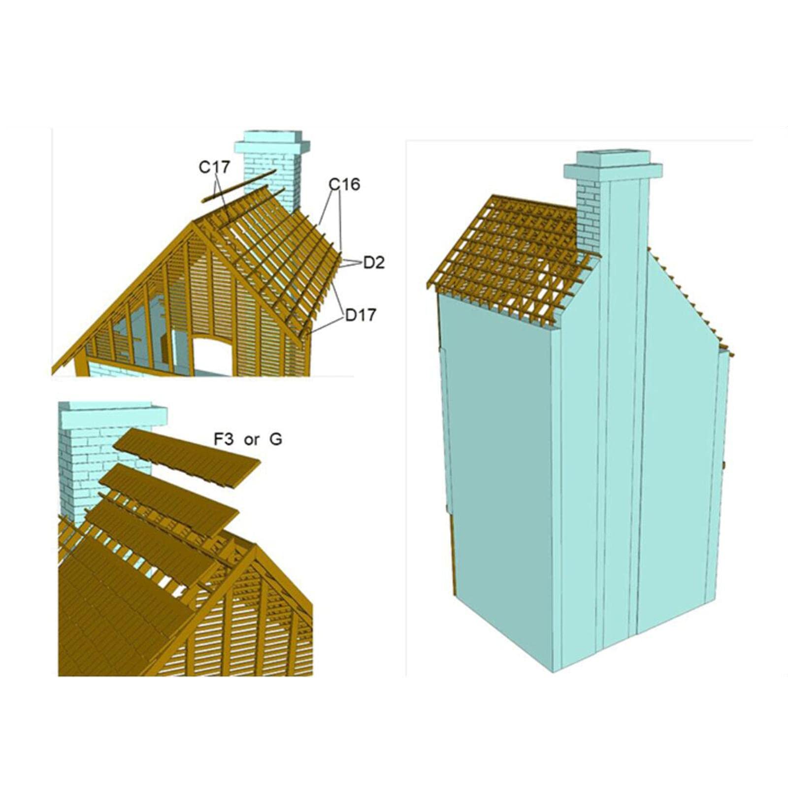 Colcolo Non Verniciato 1/35 Kit per Modellini di Edifici Rovine Diorama Disposizione in Legno Fatta per Materiali da Costruzione
