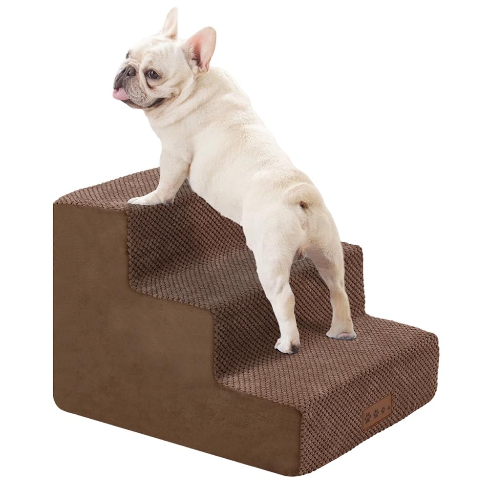 Escalera para perro Jnchdghwa evita lesiones de salto gracias a su placa de soporte estable