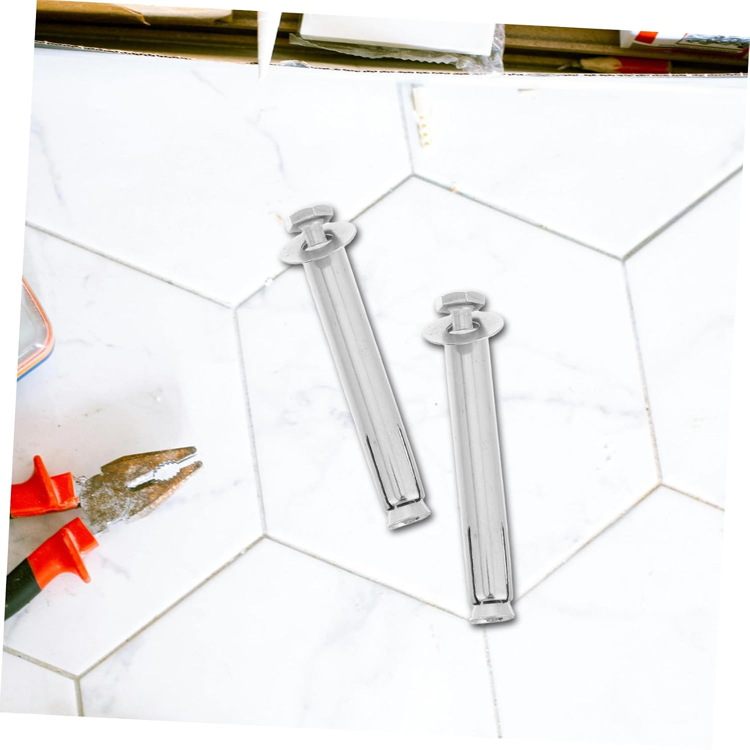 5Pcs Heavy Duty Road Positioning Nails for Installation Multifunctional Sleeve Anchors for Concrete Masonry for Parking Lots Construction Sites