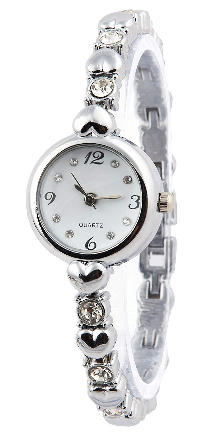 HORCHIS Casual Analog White Dial Womens Stainless Steel Watch-HORC_ENT_11539 (B08BG394KP) Amazon Price History, Amazon Price Tracker