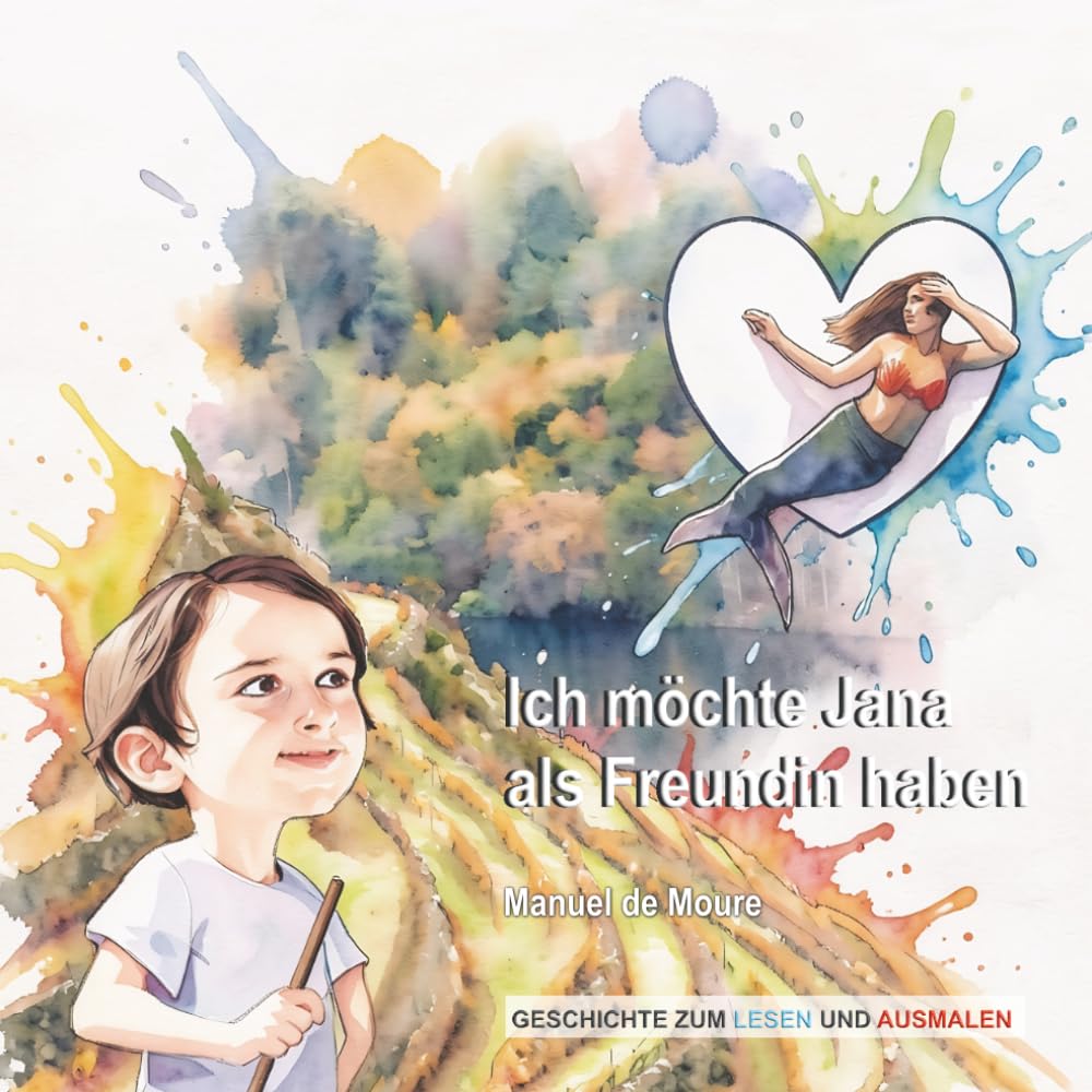 Ich möchte Jana als Freundin haben: Geschichte zum Lesen und Ausmalen